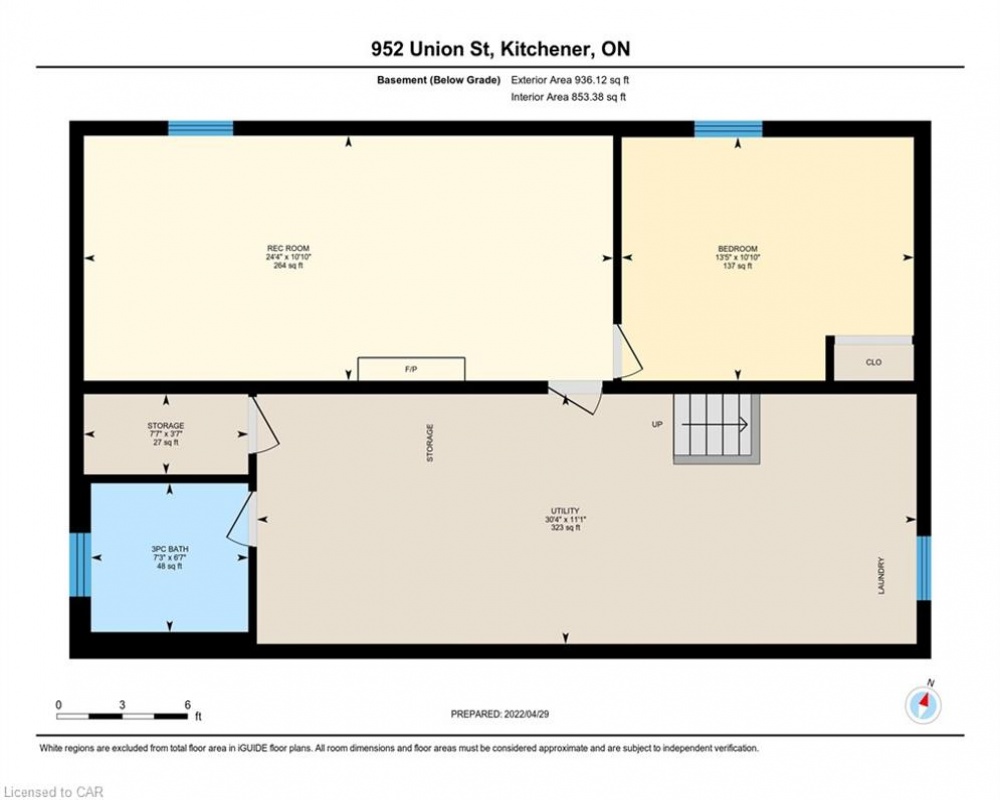 952 UNION, Kitchener, Ontario N2H 6J4, 3 Bedrooms Bedrooms, ,2 BathroomsBathrooms,Residential,Sale,UNION,40234196
