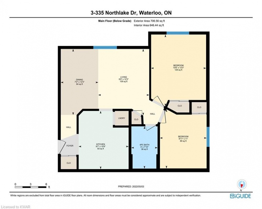 335 NORTHLAKE, Waterloo, Ontario N2V 1Z1, 2 Bedrooms Bedrooms, ,1 BathroomBathrooms,Residential,Sale,NORTHLAKE,40246596